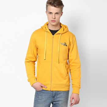 Solid Mustard Yellow Sweat Jacket